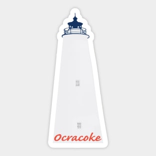 Ocracoke Lighthouse Streamlined Sticker